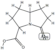 1H-Pyrrolizine-3-carboxylicacid,hexahydro-5-oxo-(9CI) 化学構造式