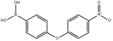 (4-(4-硝基苯氧基)苯基)硼酸, 1072945-82-4, 结构式