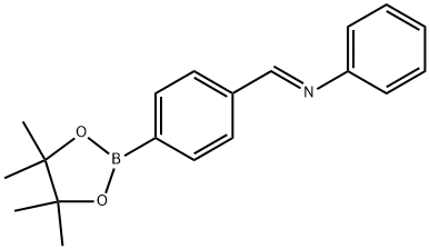 4-(苯基亚胺甲基)苯硼酸频哪酯,1073372-06-1,结构式