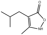 5(2H)-Isoxazolone,3-methyl-4-(2-methylpropyl)-(9CI) 结构式