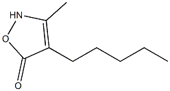 5(2H)-Isoxazolone,3-methyl-4-pentyl-(9CI) Structure