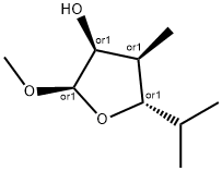 3-Furanol,tetrahydro-2-methoxy-4-methyl-5-(1-methylethyl)-,(2alpha,3alpha,4alpha,5bta)-(9CI) Structure