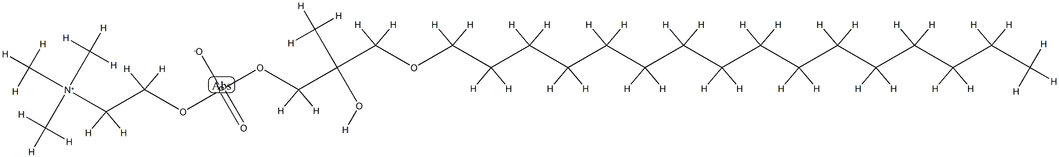 1-O-hexadecyl-2-C-methyl-3-phosphatidylcholine Structure