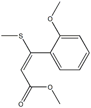 (E)-3-(Methylthio)propenoic acid 2-methoxybenzyl ester 结构式