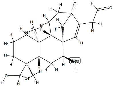 7β,19-Dihydroxykaur-15-ene-17-carbaldehyde Structure