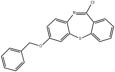 7-Benzyloxy-11-chlorodibenzo[b,f[[1,4]thiazepine 化学構造式