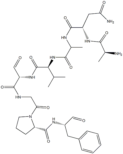 cyclo(glycyl-prolyl-phenylalanyl-alanyl-asparaginyl-alanyl-valyl-seryl) 结构式