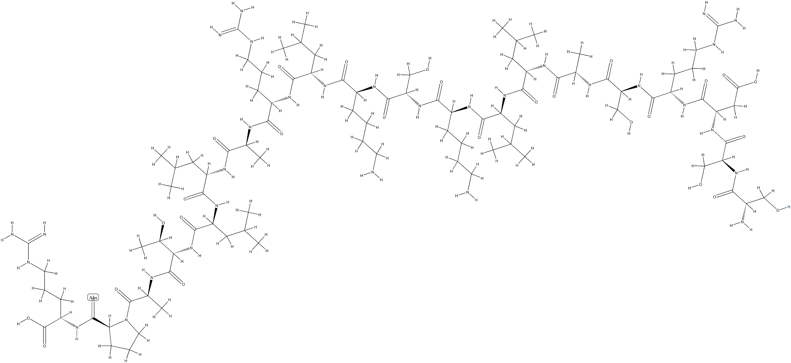 preproatrial natriuretic factor (104-123) 化学構造式