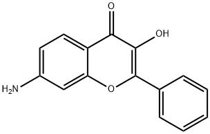 4H-1-Benzopyran-4-one,7-amino-3-hydroxy-2-phenyl-(9CI) Structure