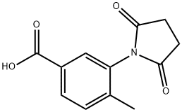 3-(2,5-dioxopyrrolidin-1-yl)-4-methylbenzoic acid 结构式