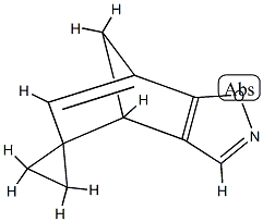 Spiro[cyclopropane-1,5(4H)-[4,7]methano[1,2]benzisoxazole] (9CI) 化学構造式