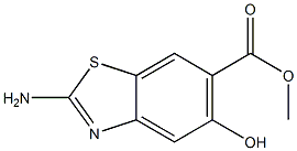 6-Benzothiazolecarboxylicacid,2-amino-5-hydroxy-,methylester(6CI) Structure