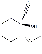 Cyclohexanecarbonitrile, 1-hydroxy-2-(1-methylethyl)-, (1R,2S)-rel- (9CI),108168-70-3,结构式