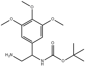 [2-Amino-1-(3,4,5-trimethoxy-phenyl)-ethyl]-carbamic acid tert-butyl ester,1082503-29-4,结构式