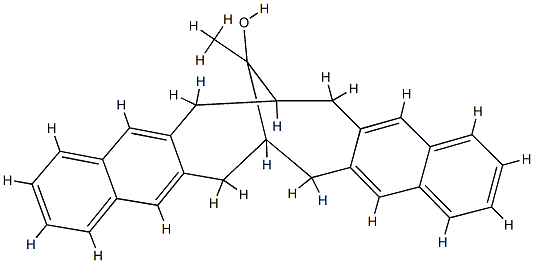 6,7,8,15,16,17-Hexahydro-19-methyl-7,16-methanocyclodeca[1,2-b:6,7-b']dinaphthalene-19-ol Structure