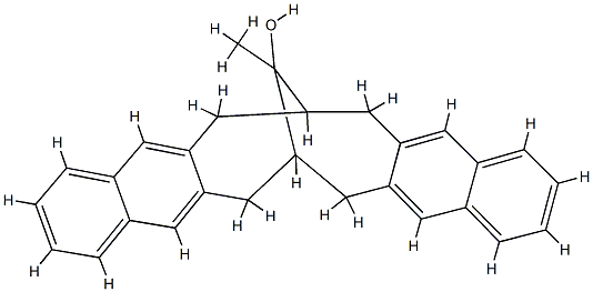 6,7,8,15,16,17-Hexahydro-19-methyl-7,16-methanocyclodeca[1,2-b:6,7-b']dinaphthalene-19-ol,108395-73-9,结构式