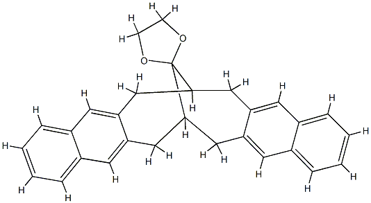 6,7,8,15,16,17-Hexahydrospiro[7,16-methanocyclodeca[1,2-b:6,7-b']dinaphthalene-19,2'-[1,3]dioxolane],108417-39-6,结构式