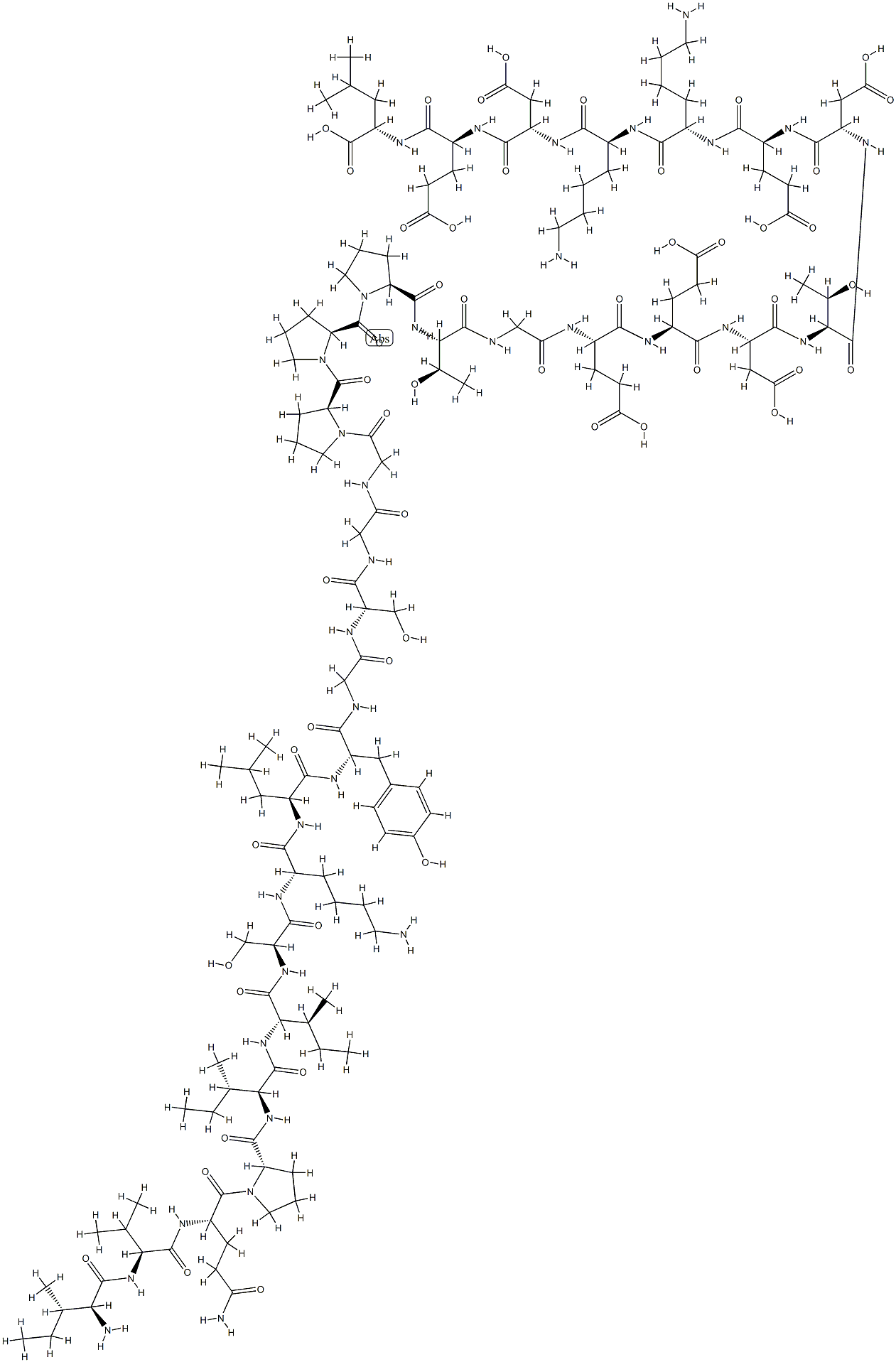 H-ILE-VAL-GLN-PRO-ILE-ILE-SER-LYS-LEU-TYR-GLY-SER-GLY-GLY-PRO-PRO-PRO-THR-GLY-GLU-GLU-ASP-THR-ASP-GLU-LYS-LYS-ASP-GLU-LEU-OH,108563-23-1,结构式