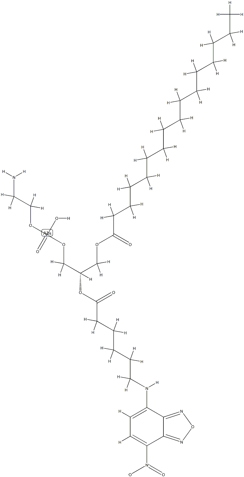 1,2-(palmitoyl-NBD-aminocaproyl)phosphatidylethanolamine Structure