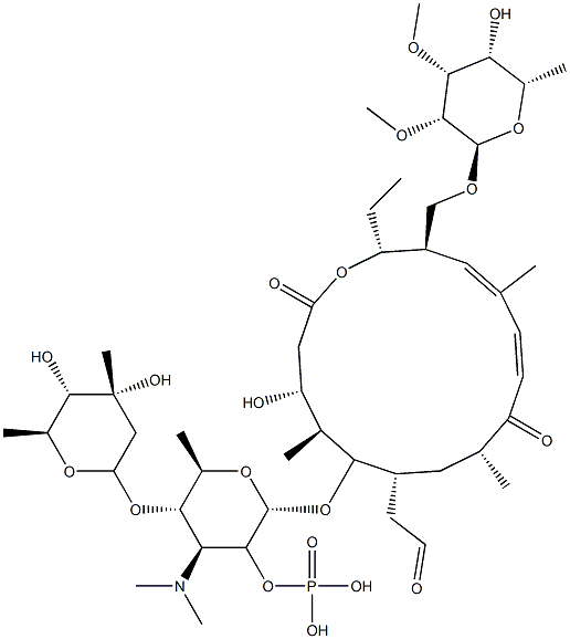 チロシン[抗生物質]2'-(二水素ホスファート) 化学構造式