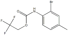 2,2,2-三氟乙基N-(2-溴-4-甲基苯基)氨基甲酸酯, 1087788-66-6, 结构式