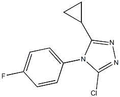 3-氯-5-环丙基-4-(4-氟苯基)-4H-1,2,4-三唑,1087792-20-8,结构式