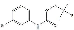 2,2,2-三氟乙基N-(3-溴苯基)氨基甲酸酯 结构式