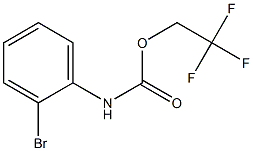 2,2,2-trifluoroethyl 2-bromophenylcarbamate 化学構造式