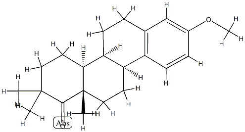 16,16-dimethyl-D-homo-8-isoestrone methyl ester Structure