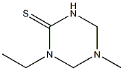 1,3,5-Triazine-2(1H)-thione,1-ethyltetrahydro-5-methyl-(9CI) 结构式