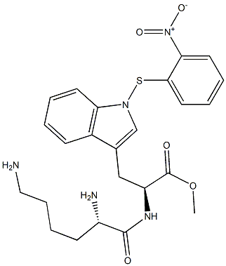 H-lysyl-2-(2-nitrophenylsulfenyl)tryptophan methyl ester|