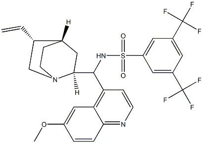 N-[(8α,9S)-6'-Methoxycinchonan-9-yl]-3,5-bis(trifluoroMethyl)-BenzenesulfonaMide Struktur