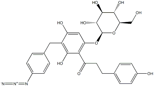 phlorizinyl 5'-benzylazide 化学構造式