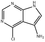 4-CHLORO-2-(METHYLTHIO)-7H-PYRROLO[2,3-D]PYRIMIDINE Struktur