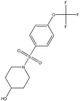 1-(4-(TrifluoroMethoxy)phenylsulfonyl)piperidin-4-ol,1092408-14-4,结构式
