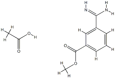 Benzoic acid, 3-(aMinoiMinoMethyl)- (Methyl ester, acetate)(1:1) Structure