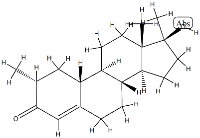 17-hydroxy-2,13,17-trimethyl-1,2,6,7,8,9,10,11,12,14,15,16-dodecahydro cyclopenta[a]phenanthren-3-one Structure