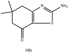 2-氨基-5,5-二甲基-5,6-二氢-4H-苯并噻唑-7-酮氢溴酸, 109317-52-4, 结构式