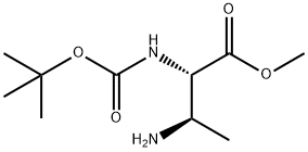 (2S3R)-Methyl 3-aMino-2-(tert-butoxycarbonyl)butanoate Struktur