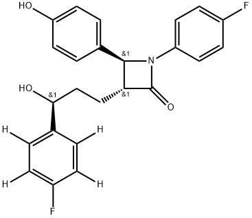 EzetiMibe-d4 化学構造式