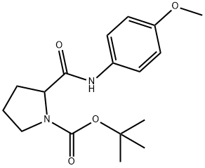 tert-butyl 2-{[(4-methoxyphenyl)amino]carbonyl}-1-pyrrolidinecarboxylate (non-preferred name),1093957-22-2,结构式