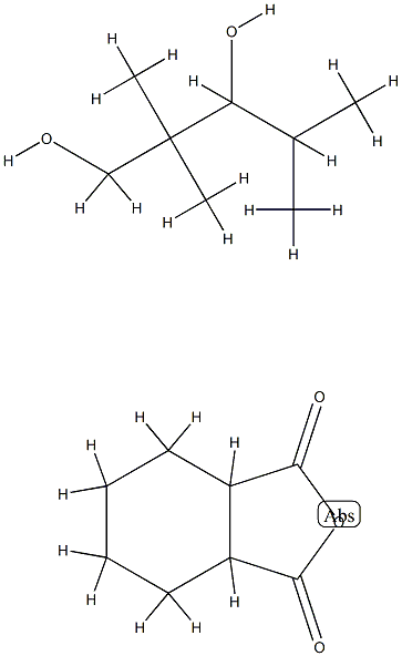 1,3-Isobenzofurandione, hexahydro-, polymer with 2,2,4-trimethyl-1,3-pentanediol Structure