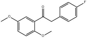 1-(2,5-二甲氧苯基)-2-(4-氟苯基)乙酮, 1097164-22-1, 结构式