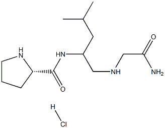 prolyl-leucyl-psi(methylamino)glycinamide Structure