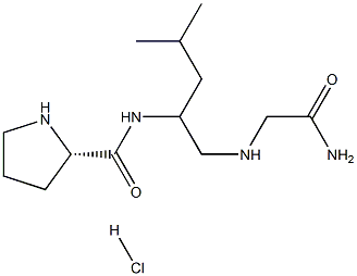 prolyl-leucyl-psi(methylamino)glycinamide 结构式