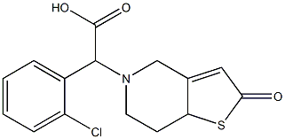 α-(2-Chlorophenyl)-2,6,7,7a-tetrahydro-2-oxothieno[3,2-c]pyridine-5(4H)-acetic Acid Structure