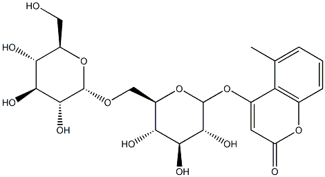 5-methylcoumarin-4-gentiobioside Structure