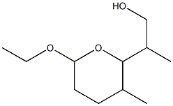 2H-Pyran-2-ethanol,6-ethoxytetrahydro-bta,3-dimethyl-(9CI) Structure
