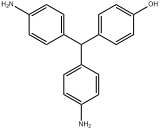 4,4′-ジアミノ-4′′-ヒドロキシトリフェニルメタン 化学構造式