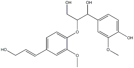 guaiacylglycerol-beta-coniferyl ether Struktur